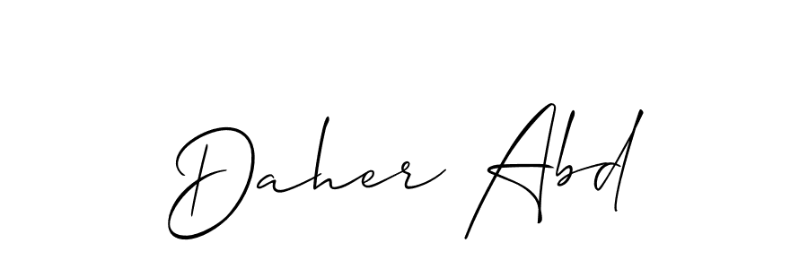 How to Draw Daher Abd signature style? Allison_Script is a latest design signature styles for name Daher Abd. Daher Abd signature style 2 images and pictures png