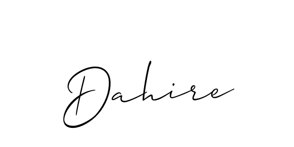 Dahire stylish signature style. Best Handwritten Sign (Allison_Script) for my name. Handwritten Signature Collection Ideas for my name Dahire. Dahire signature style 2 images and pictures png