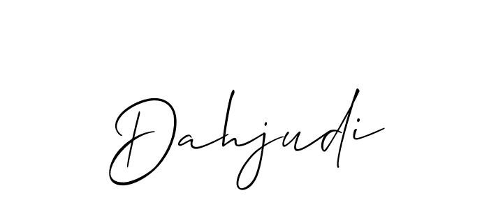 Once you've used our free online signature maker to create your best signature Allison_Script style, it's time to enjoy all of the benefits that Dahjudi name signing documents. Dahjudi signature style 2 images and pictures png