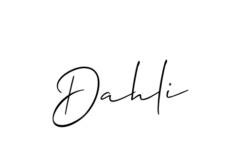 Here are the top 10 professional signature styles for the name Dahli. These are the best autograph styles you can use for your name. Dahli signature style 2 images and pictures png