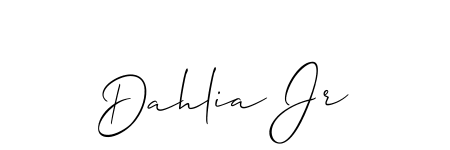 Dahlia Jr stylish signature style. Best Handwritten Sign (Allison_Script) for my name. Handwritten Signature Collection Ideas for my name Dahlia Jr. Dahlia Jr signature style 2 images and pictures png