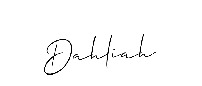 Also we have Dahliah name is the best signature style. Create professional handwritten signature collection using Allison_Script autograph style. Dahliah signature style 2 images and pictures png