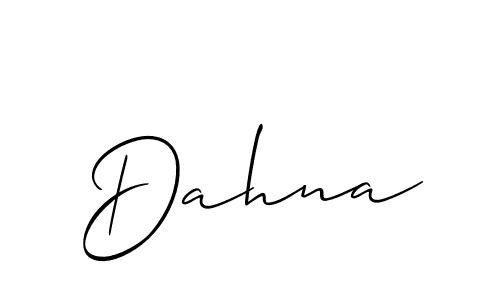 How to make Dahna name signature. Use Allison_Script style for creating short signs online. This is the latest handwritten sign. Dahna signature style 2 images and pictures png