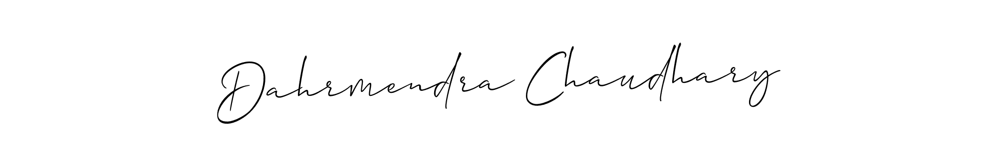 The best way (Allison_Script) to make a short signature is to pick only two or three words in your name. The name Dahrmendra Chaudhary include a total of six letters. For converting this name. Dahrmendra Chaudhary signature style 2 images and pictures png