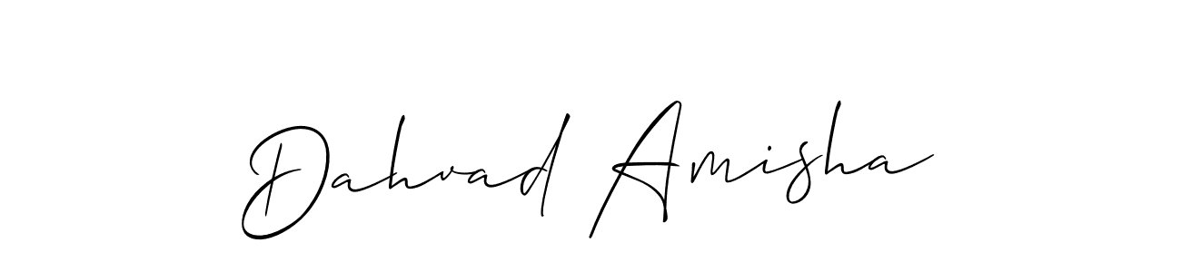 Also You can easily find your signature by using the search form. We will create Dahvad Amisha name handwritten signature images for you free of cost using Allison_Script sign style. Dahvad Amisha signature style 2 images and pictures png