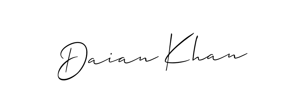 Best and Professional Signature Style for Daian Khan. Allison_Script Best Signature Style Collection. Daian Khan signature style 2 images and pictures png