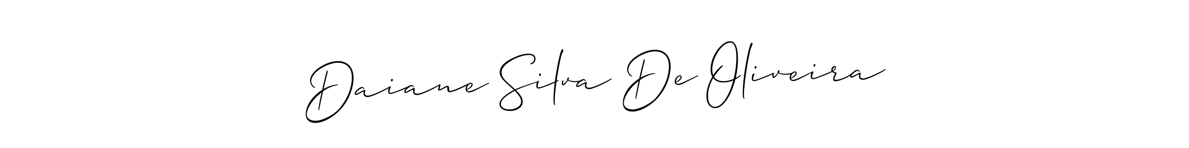 Make a short Daiane Silva De Oliveira signature style. Manage your documents anywhere anytime using Allison_Script. Create and add eSignatures, submit forms, share and send files easily. Daiane Silva De Oliveira signature style 2 images and pictures png