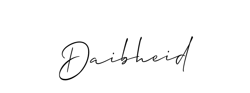 How to make Daibheid name signature. Use Allison_Script style for creating short signs online. This is the latest handwritten sign. Daibheid signature style 2 images and pictures png
