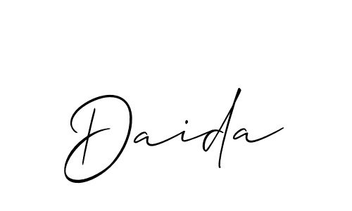 How to make Daida name signature. Use Allison_Script style for creating short signs online. This is the latest handwritten sign. Daida signature style 2 images and pictures png