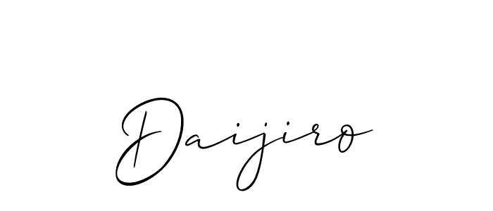 Allison_Script is a professional signature style that is perfect for those who want to add a touch of class to their signature. It is also a great choice for those who want to make their signature more unique. Get Daijiro name to fancy signature for free. Daijiro signature style 2 images and pictures png