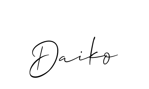 Make a short Daiko signature style. Manage your documents anywhere anytime using Allison_Script. Create and add eSignatures, submit forms, share and send files easily. Daiko signature style 2 images and pictures png