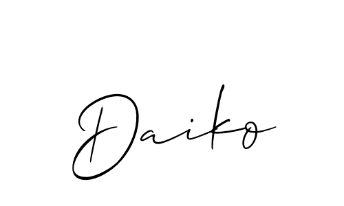 Make a short Daiko signature style. Manage your documents anywhere anytime using Allison_Script. Create and add eSignatures, submit forms, share and send files easily. Daiko signature style 2 images and pictures png