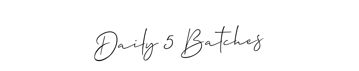 You can use this online signature creator to create a handwritten signature for the name Daily 5 Batches. This is the best online autograph maker. Daily 5 Batches signature style 2 images and pictures png