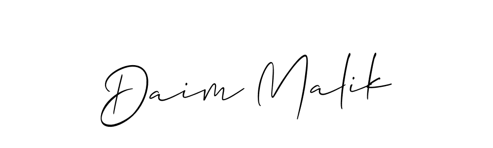 This is the best signature style for the Daim Malik name. Also you like these signature font (Allison_Script). Mix name signature. Daim Malik signature style 2 images and pictures png