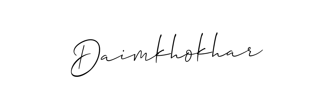 Once you've used our free online signature maker to create your best signature Allison_Script style, it's time to enjoy all of the benefits that Daimkhokhar name signing documents. Daimkhokhar signature style 2 images and pictures png