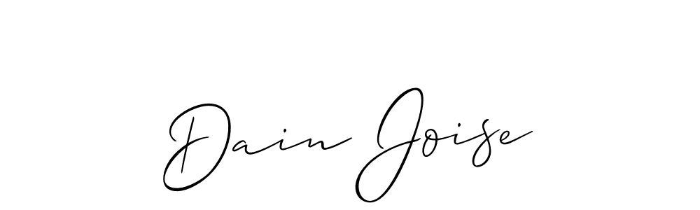 Design your own signature with our free online signature maker. With this signature software, you can create a handwritten (Allison_Script) signature for name Dain Joise. Dain Joise signature style 2 images and pictures png