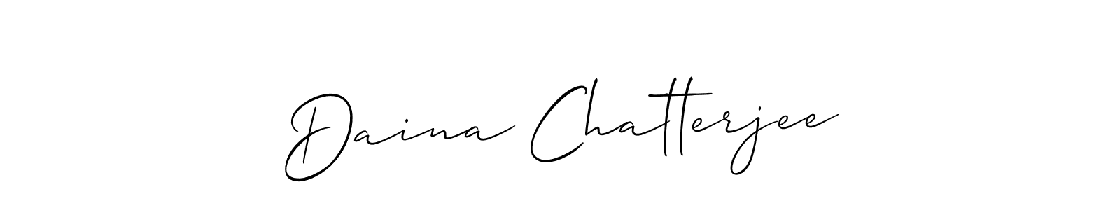 It looks lik you need a new signature style for name Daina Chatterjee. Design unique handwritten (Allison_Script) signature with our free signature maker in just a few clicks. Daina Chatterjee signature style 2 images and pictures png
