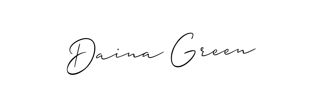 Create a beautiful signature design for name Daina Green. With this signature (Allison_Script) fonts, you can make a handwritten signature for free. Daina Green signature style 2 images and pictures png