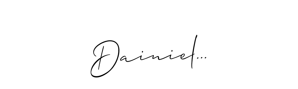 Allison_Script is a professional signature style that is perfect for those who want to add a touch of class to their signature. It is also a great choice for those who want to make their signature more unique. Get Dainiel... name to fancy signature for free. Dainiel... signature style 2 images and pictures png