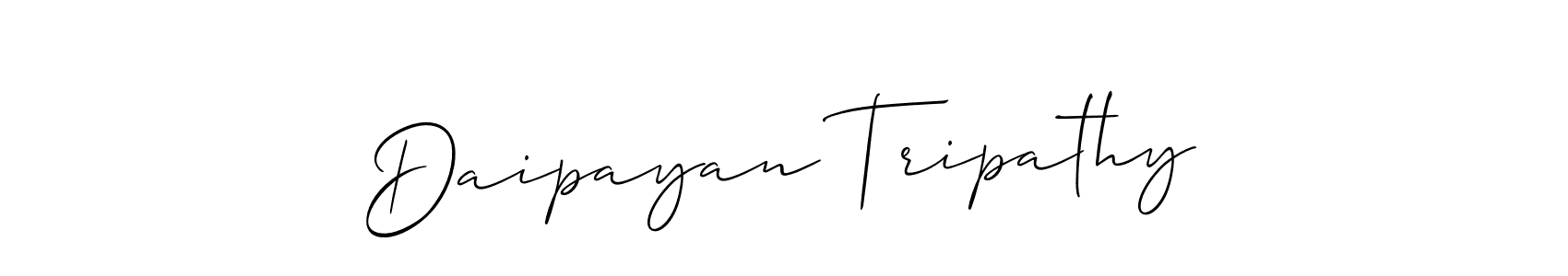 Use a signature maker to create a handwritten signature online. With this signature software, you can design (Allison_Script) your own signature for name Daipayan Tripathy. Daipayan Tripathy signature style 2 images and pictures png