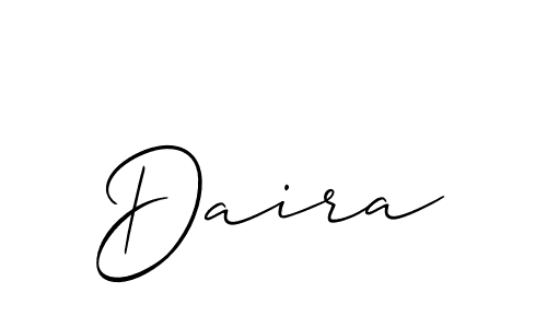 It looks lik you need a new signature style for name Daira. Design unique handwritten (Allison_Script) signature with our free signature maker in just a few clicks. Daira signature style 2 images and pictures png