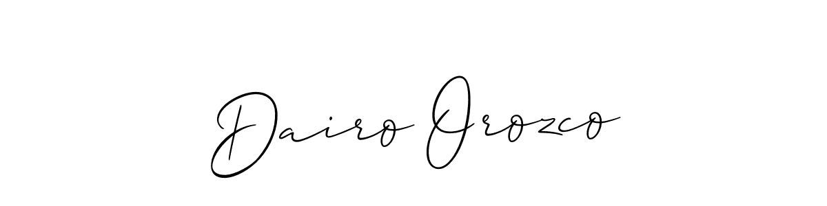 How to Draw Dairo Orozco signature style? Allison_Script is a latest design signature styles for name Dairo Orozco. Dairo Orozco signature style 2 images and pictures png