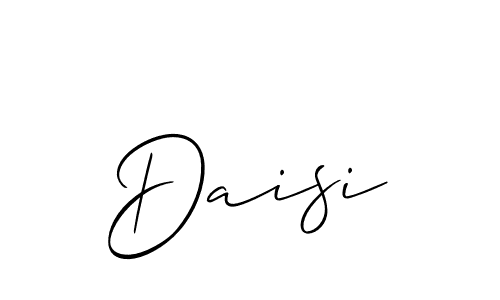 Design your own signature with our free online signature maker. With this signature software, you can create a handwritten (Allison_Script) signature for name Daisi. Daisi signature style 2 images and pictures png
