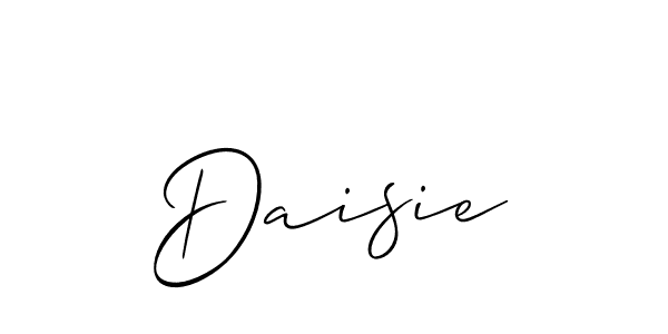 How to make Daisie name signature. Use Allison_Script style for creating short signs online. This is the latest handwritten sign. Daisie signature style 2 images and pictures png