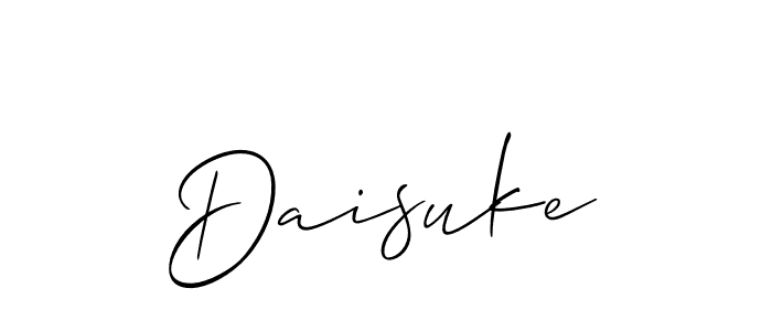 It looks lik you need a new signature style for name Daisuke. Design unique handwritten (Allison_Script) signature with our free signature maker in just a few clicks. Daisuke signature style 2 images and pictures png