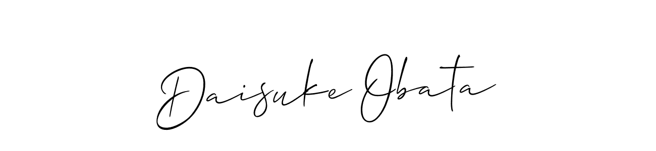 How to Draw Daisuke Obata signature style? Allison_Script is a latest design signature styles for name Daisuke Obata. Daisuke Obata signature style 2 images and pictures png