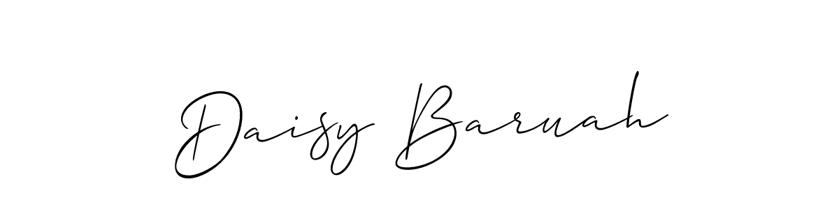 How to make Daisy Baruah name signature. Use Allison_Script style for creating short signs online. This is the latest handwritten sign. Daisy Baruah signature style 2 images and pictures png