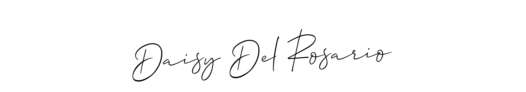 if you are searching for the best signature style for your name Daisy Del Rosario. so please give up your signature search. here we have designed multiple signature styles  using Allison_Script. Daisy Del Rosario signature style 2 images and pictures png