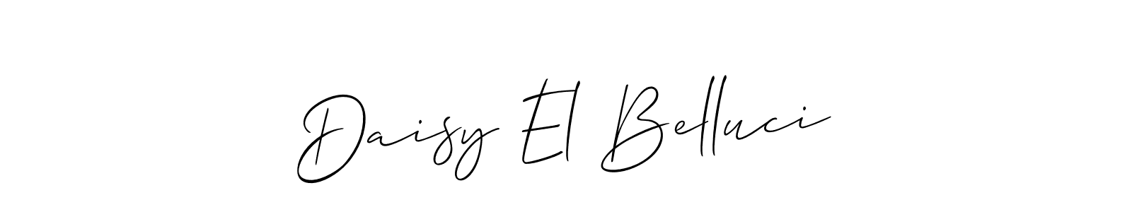 if you are searching for the best signature style for your name Daisy El Belluci. so please give up your signature search. here we have designed multiple signature styles  using Allison_Script. Daisy El Belluci signature style 2 images and pictures png