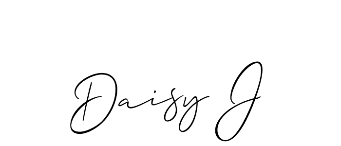 Use a signature maker to create a handwritten signature online. With this signature software, you can design (Allison_Script) your own signature for name Daisy J. Daisy J signature style 2 images and pictures png