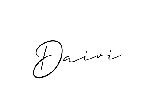 Daivi stylish signature style. Best Handwritten Sign (Allison_Script) for my name. Handwritten Signature Collection Ideas for my name Daivi. Daivi signature style 2 images and pictures png