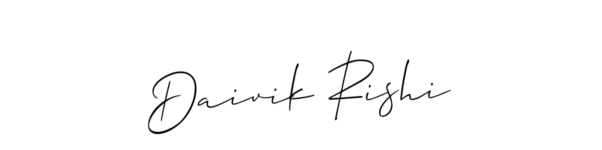 This is the best signature style for the Daivik Rishi name. Also you like these signature font (Allison_Script). Mix name signature. Daivik Rishi signature style 2 images and pictures png