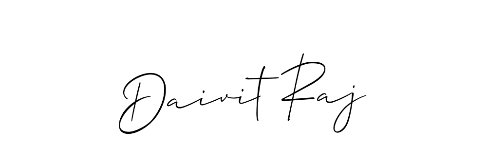 Also You can easily find your signature by using the search form. We will create Daivit Raj name handwritten signature images for you free of cost using Allison_Script sign style. Daivit Raj signature style 2 images and pictures png