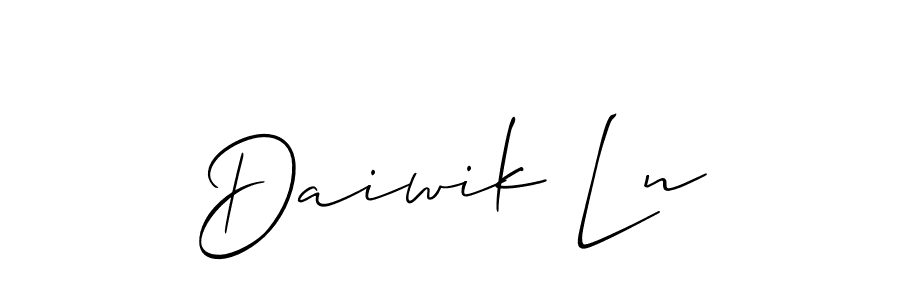 You can use this online signature creator to create a handwritten signature for the name Daiwik Ln. This is the best online autograph maker. Daiwik Ln signature style 2 images and pictures png