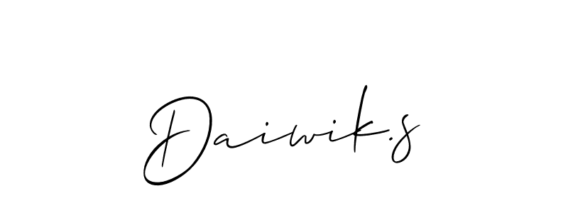 See photos of Daiwik.s official signature by Spectra . Check more albums & portfolios. Read reviews & check more about Allison_Script font. Daiwik.s signature style 2 images and pictures png