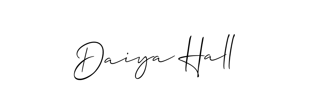 Also we have Daiya Hall name is the best signature style. Create professional handwritten signature collection using Allison_Script autograph style. Daiya Hall signature style 2 images and pictures png