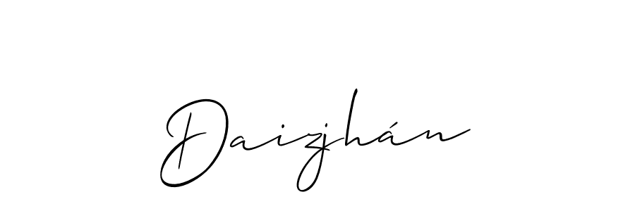 Create a beautiful signature design for name Daizjhán. With this signature (Allison_Script) fonts, you can make a handwritten signature for free. Daizjhán signature style 2 images and pictures png