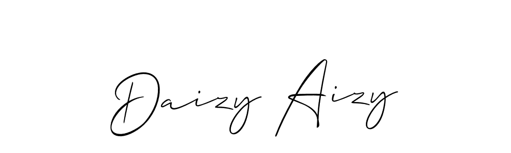 Allison_Script is a professional signature style that is perfect for those who want to add a touch of class to their signature. It is also a great choice for those who want to make their signature more unique. Get Daizy Aizy name to fancy signature for free. Daizy Aizy signature style 2 images and pictures png