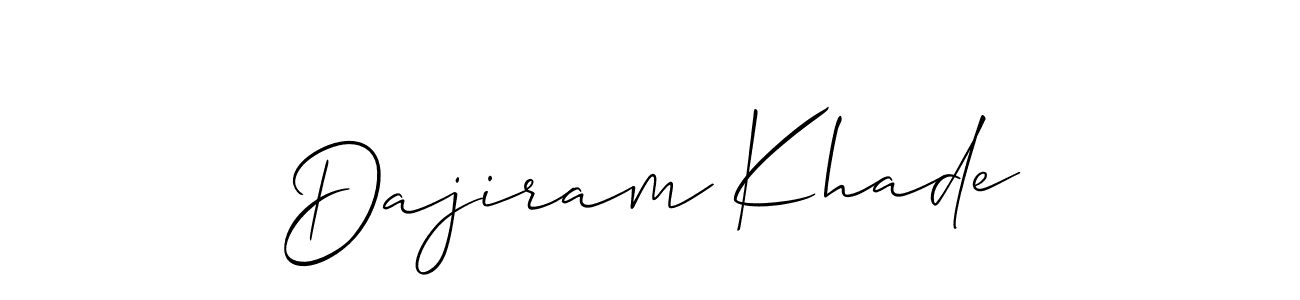 Check out images of Autograph of Dajiram Khade name. Actor Dajiram Khade Signature Style. Allison_Script is a professional sign style online. Dajiram Khade signature style 2 images and pictures png