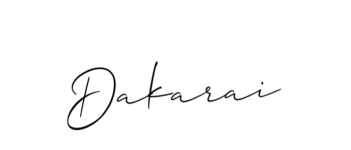 Make a beautiful signature design for name Dakarai. With this signature (Allison_Script) style, you can create a handwritten signature for free. Dakarai signature style 2 images and pictures png