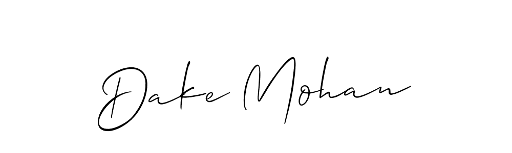 This is the best signature style for the Dake Mohan name. Also you like these signature font (Allison_Script). Mix name signature. Dake Mohan signature style 2 images and pictures png