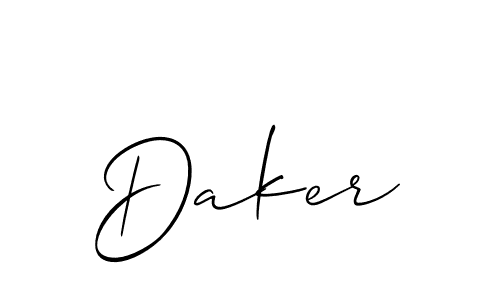 Once you've used our free online signature maker to create your best signature Allison_Script style, it's time to enjoy all of the benefits that Daker name signing documents. Daker signature style 2 images and pictures png