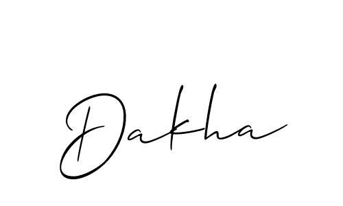 Dakha stylish signature style. Best Handwritten Sign (Allison_Script) for my name. Handwritten Signature Collection Ideas for my name Dakha. Dakha signature style 2 images and pictures png