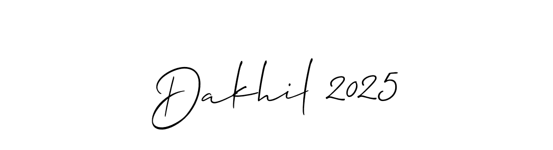 Dakhil 2025 stylish signature style. Best Handwritten Sign (Allison_Script) for my name. Handwritten Signature Collection Ideas for my name Dakhil 2025. Dakhil 2025 signature style 2 images and pictures png