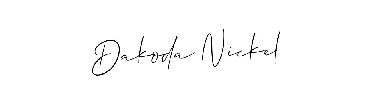 Make a beautiful signature design for name Dakoda Nickel. Use this online signature maker to create a handwritten signature for free. Dakoda Nickel signature style 2 images and pictures png