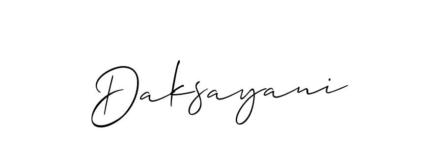 You should practise on your own different ways (Allison_Script) to write your name (Daksayani) in signature. don't let someone else do it for you. Daksayani signature style 2 images and pictures png